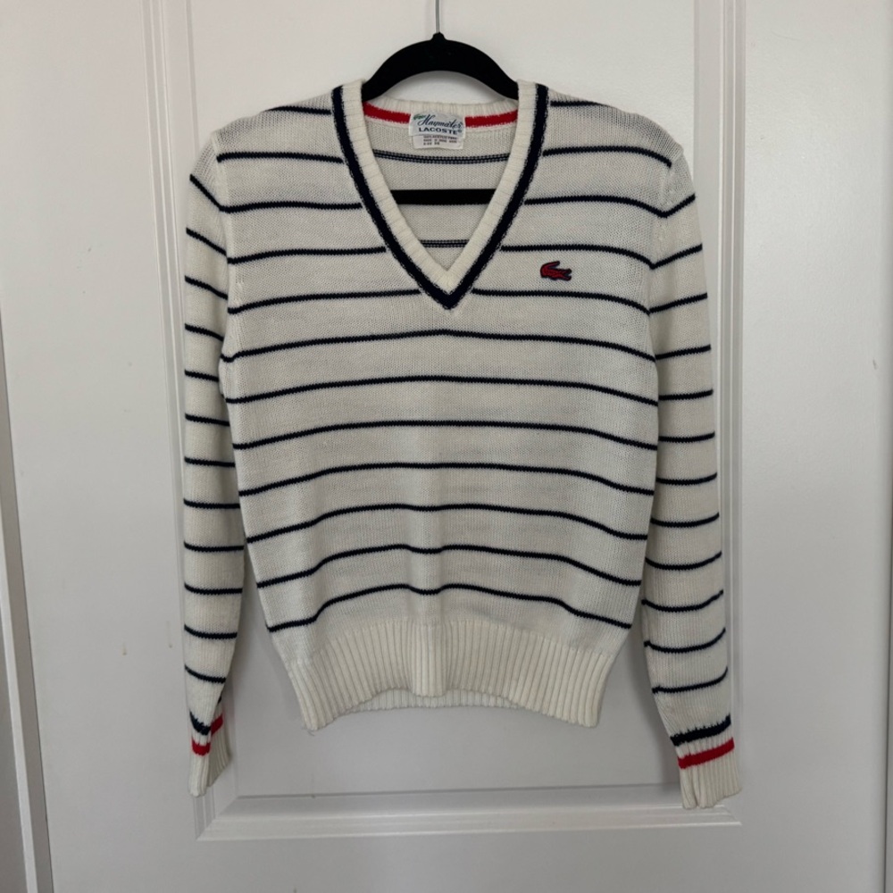 Vintage 60s-70s Lacoste Striped Sweater